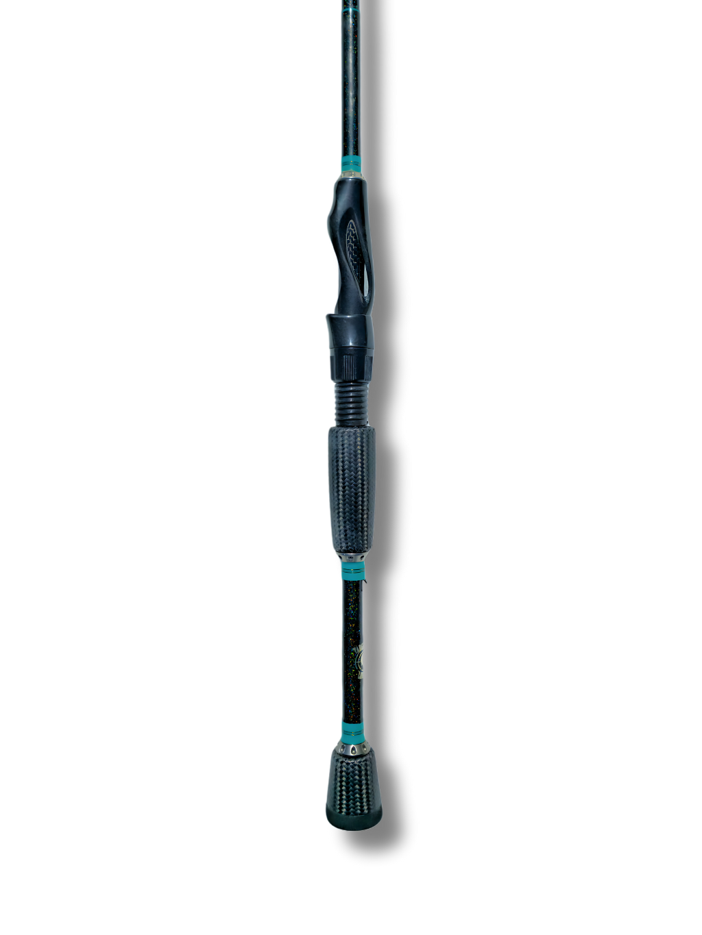 Canne Shockwave par Cannes Boréal – vue de la poignée en fibre de carbone, conçue pour maximiser la sensibilité en action.