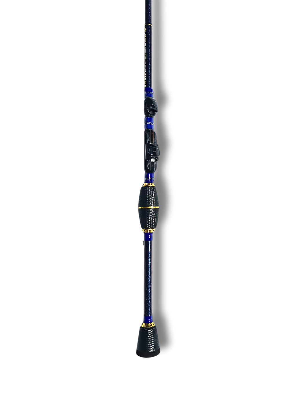 Canne Walleye Serial Killer par Cannes Boréal – vue de la poignée en fibre de carbone avec porte-moulinet slide-lock, conçue pour un ressenti direct et une légèreté maximale.